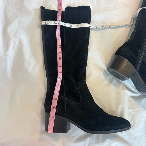 Marc Fisher Women's Rela Black Suede Knee High Riding Boots 10W - Picture 11 of 12